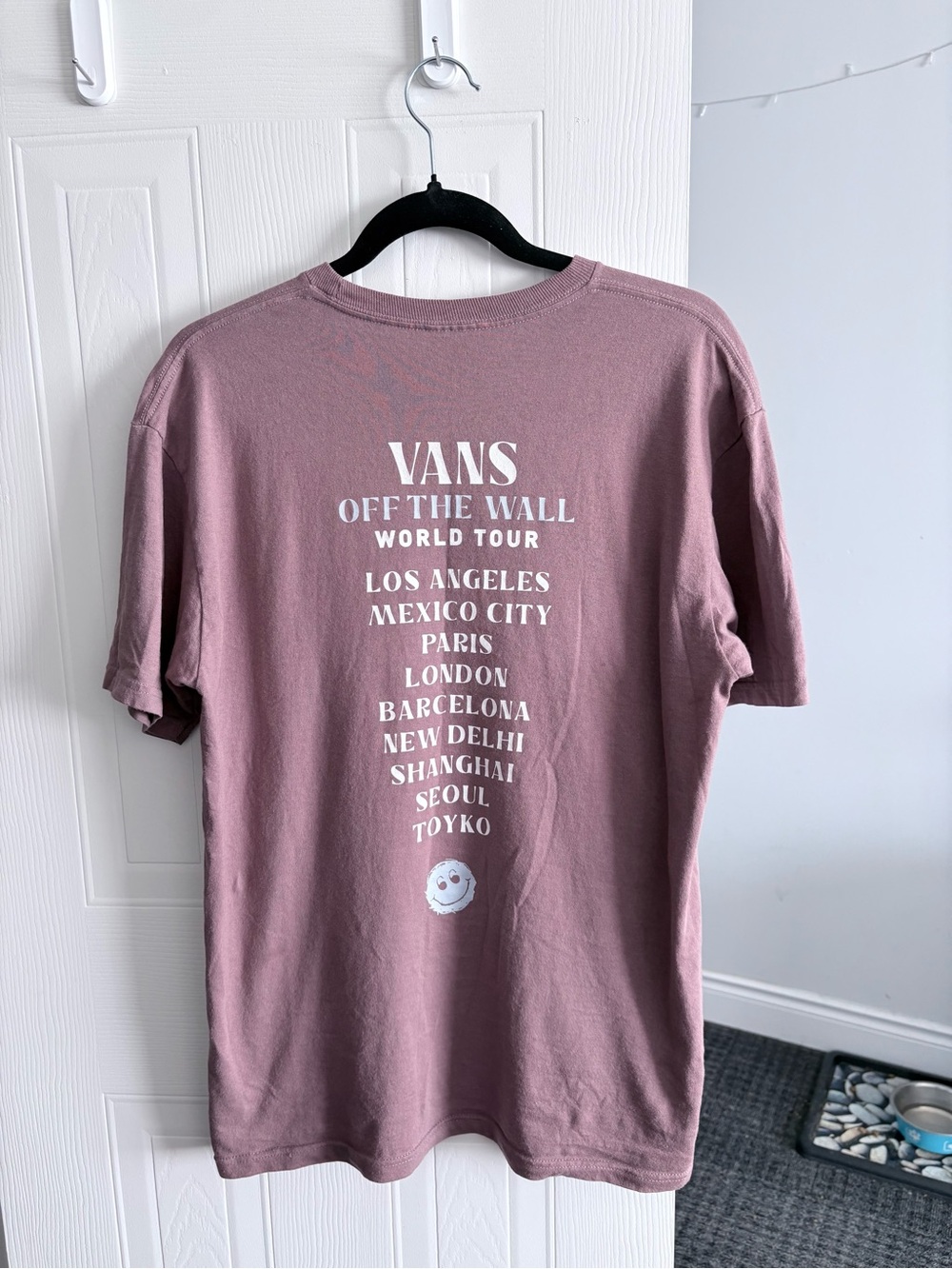 Vans Mauve 'Off The Wall' World Tour Tee